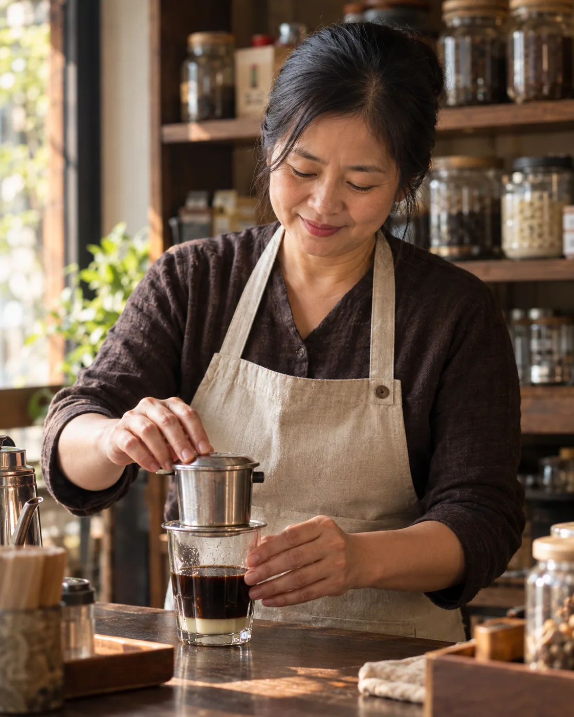 La patronne au comptoir