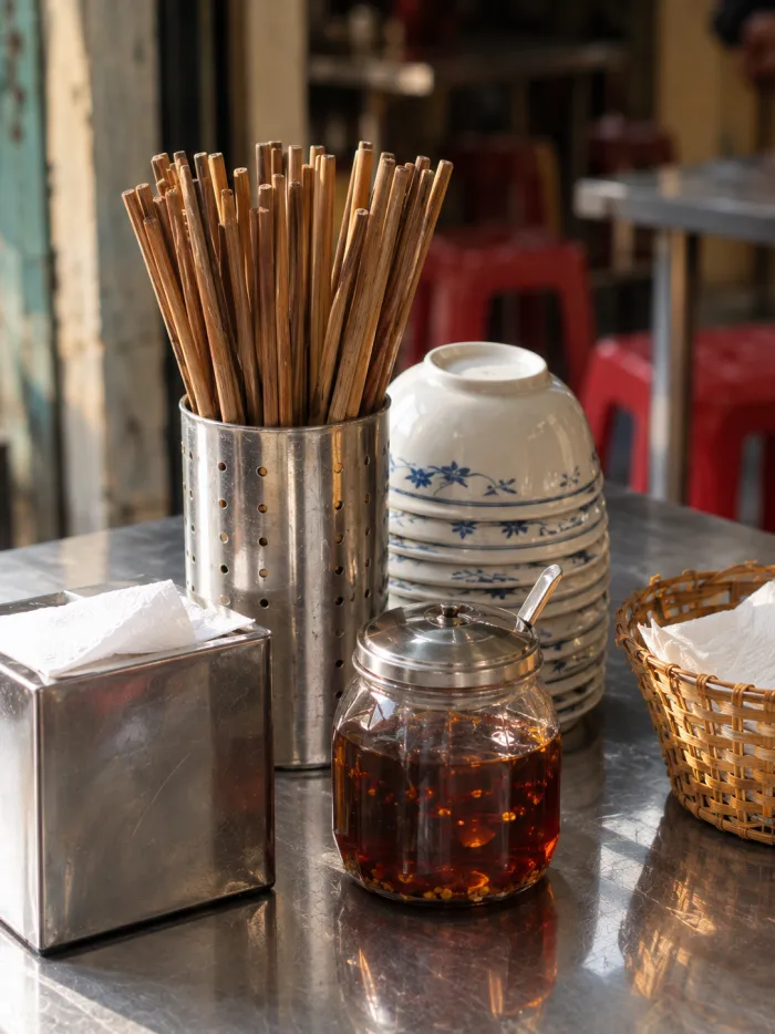 Bàn đã dọn