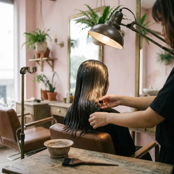 Nhuộm phủ bóng Hàn Quốc
